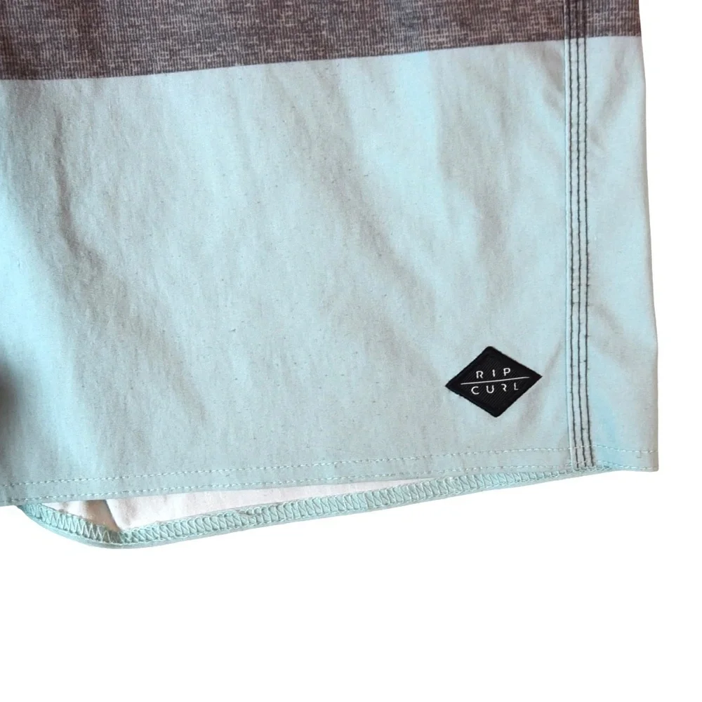 Rip Curl Men’s 32 Surf Craft Boardshorts Striped Colorblock Beach Swim Surf